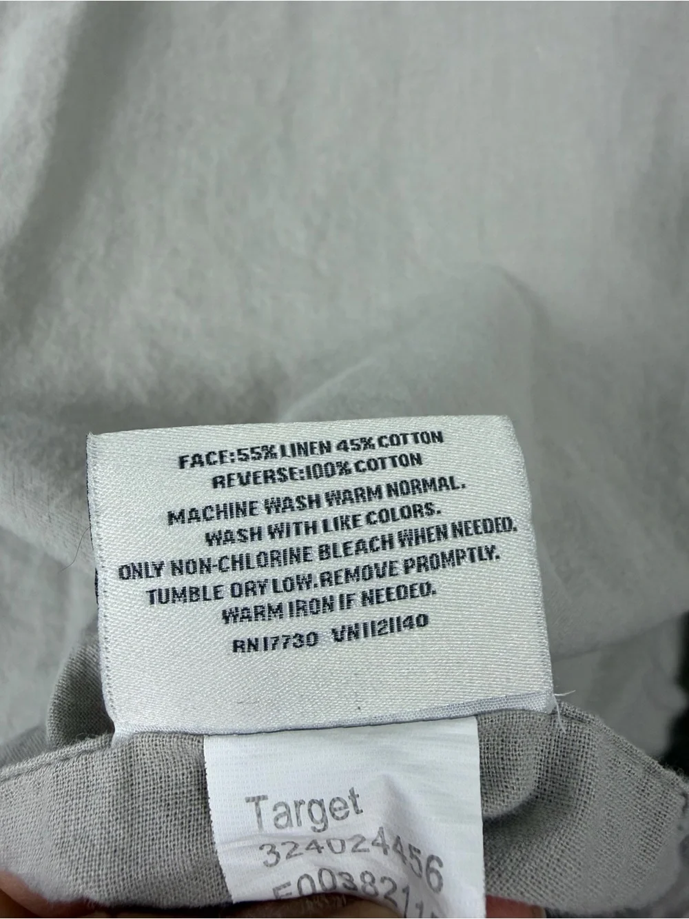 Hearth & Hand/ Magnolia linen/cotton King size sham set gray taupe